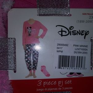 New Minnie Mouse 2pc Adult Pj set